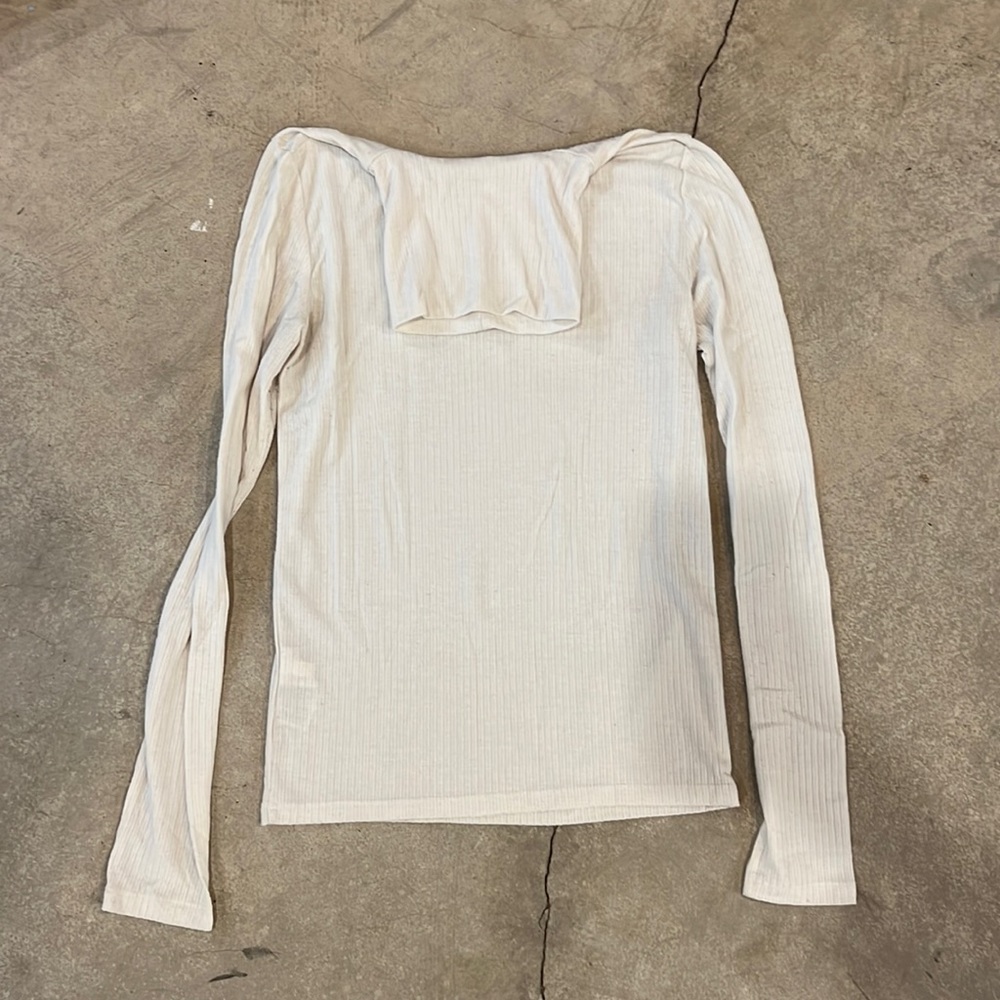 Madewell white turtleneck.